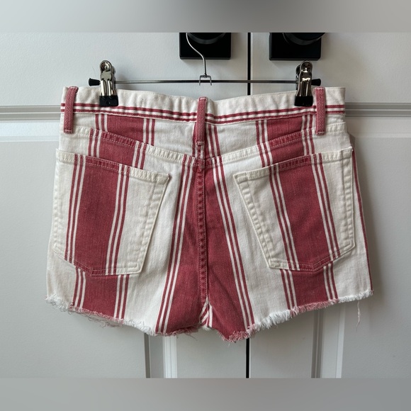 Frame Denim Le Cutoff Shorts in Fiery Stripe (Size 27) - Picture 2 of 8